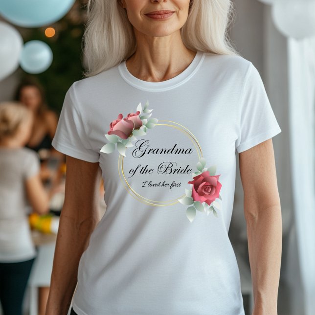 Camiseta Abuela de la novia - La amé primero (Subido por el creador)