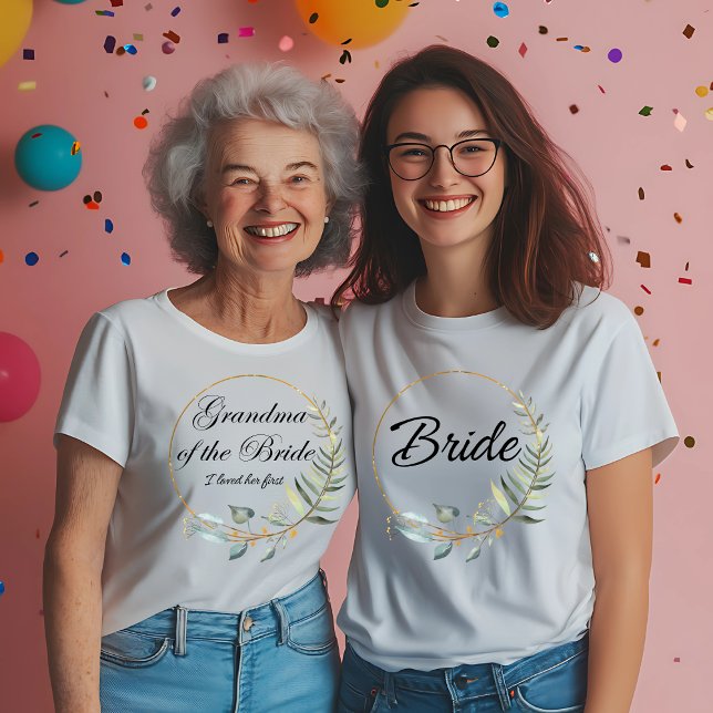 Camiseta Abuela de la novia - La amé primero (Subido por el creador)