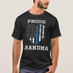 Camiseta Abuela de la policía orgullosa de los regalos de l