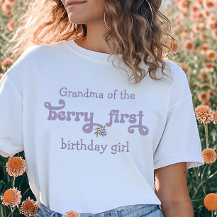 Camiseta Abuela de la primera cumpleañera hada de la baya
