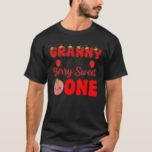 Camiseta Abuela de La Primera Fresa Dulce de la Fruta Cumpl