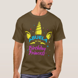 Camiseta Abuela de la princesa cumpleaños Bday Unicorn Gran