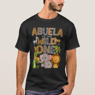 Camiseta Abuela De La Salvaje Selva Safari De Primer Cumple