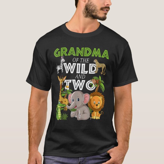 Camiseta Abuela De La Selva Safari De Los Dos Zoológicos (Anverso)