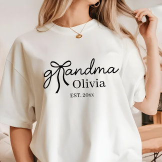 Camiseta Abuela de lazo coqueta moderna