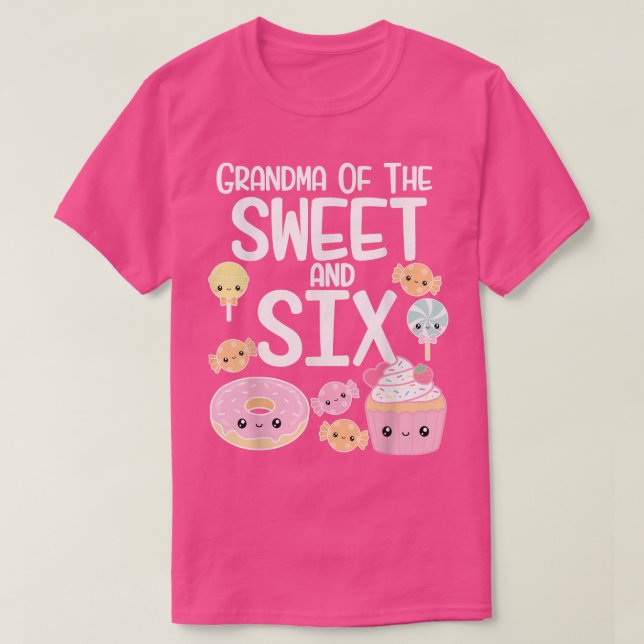 Camiseta Abuela De Los Dulces Y Si Candy Tema Cumpleaños Do (Diseño del anverso)