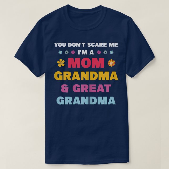 Camiseta Abuela de mamá y abuela grande  (Diseño del anverso)