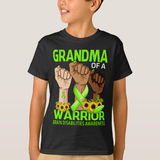 Camiseta Abuela De Mano De Un Guerrero Con Discapacidades C (Anverso)
