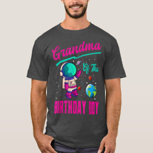 Camiseta Abuela De Nacimiento De Planeta Fiesta Espacial As