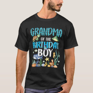Camiseta Abuela De Nacimiento Pescado De Animales Oceánicos