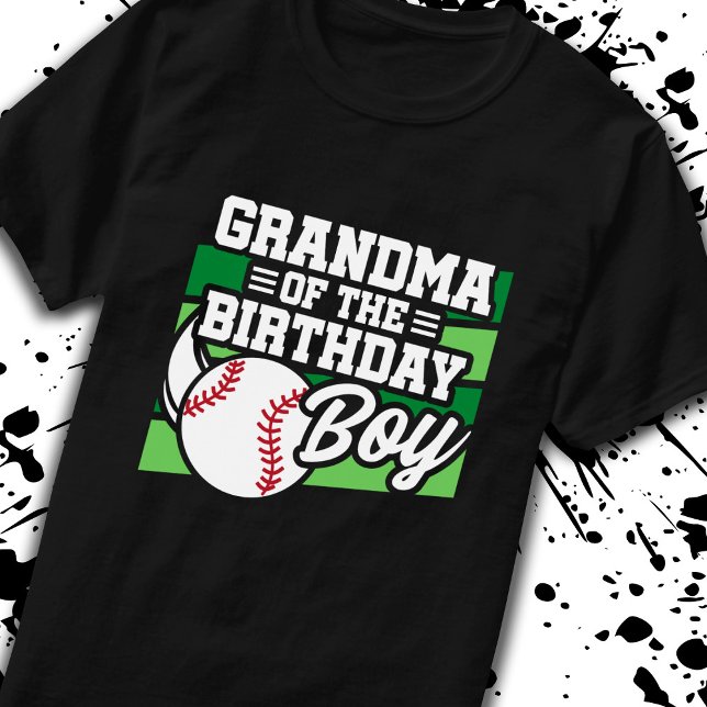 Camiseta Abuela de niño de cumpleaños Abuela de béisbol (Subido por el creador)