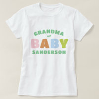 Abuela de nombre colorido y divertido