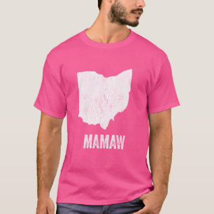 Camiseta Abuela de Ohio Silueta del Estado La Abuela Más Ge