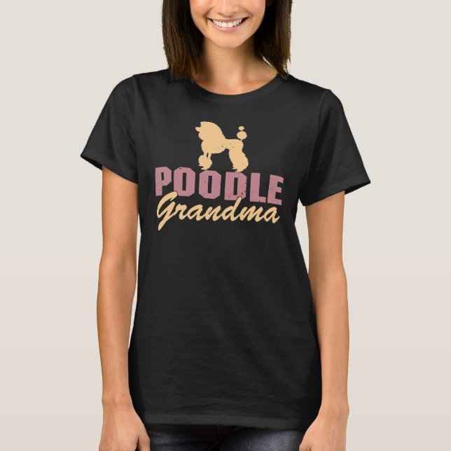 Camiseta Abuela de Poodle (Anverso)