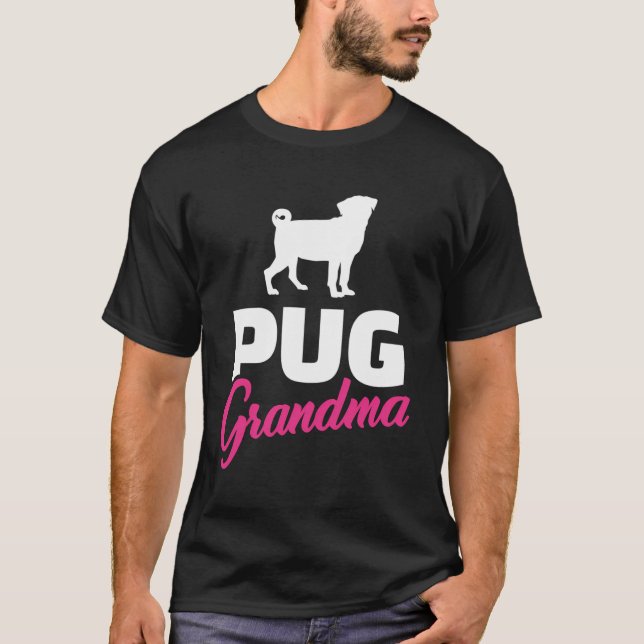 Camiseta Abuela de Pug (Anverso)