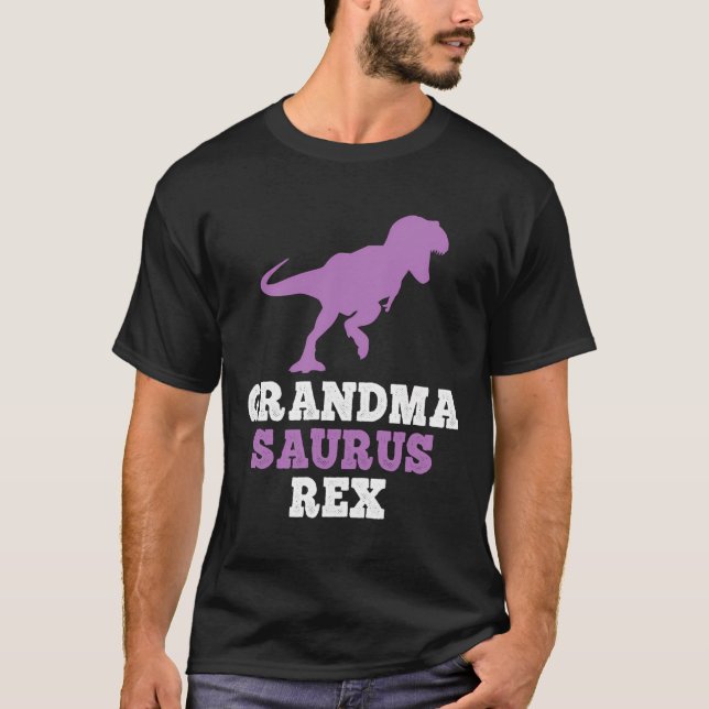Camiseta Abuela de regalo de dinosaurio divertido de Rex (Anverso)