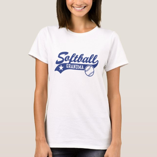 Camiseta Abuela de Softball (Anverso)
