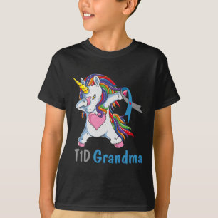Camiseta Abuela De Td1 Dabbing Unicornio Tipo 1 Diabetes Aw
