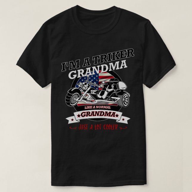 Camiseta Abuela de Triker con bandera de los Estados Unidos (Diseño del anverso)