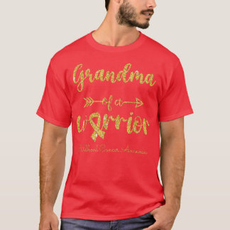 Camiseta Abuela De Un Guerrero De Conciencia Sobre El Cánce