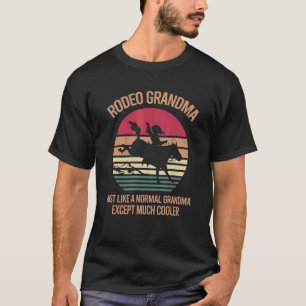 Camiseta Abuela de vaquero jinete de caballo cómo mujeres r
