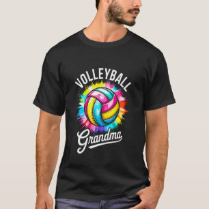 Camiseta Abuela de Voleibol Gráfico de Teñido en Lazos para