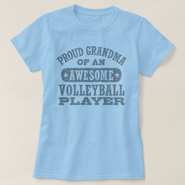 Camiseta Abuela de voleibol orgullosa (Diseño del anverso)