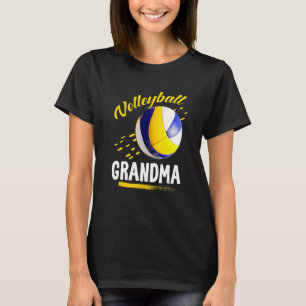 Camiseta Abuela De Voleibol Para Mujeres Familia Jugando