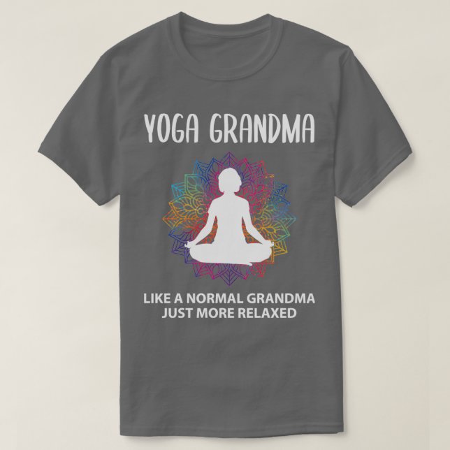 Camiseta Abuela de Yoga Abuela Divertida Diciendo Regalo (Diseño del anverso)