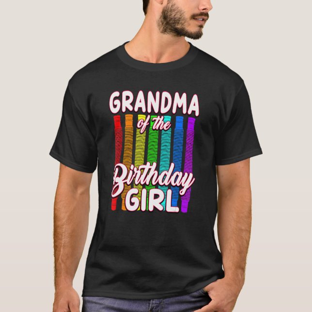 Camiseta Abuela de You Tube pop de cumpleaños del Chica de  (Anverso)