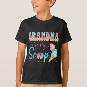 Camiseta Abuela del bebé de revelación de género de helado