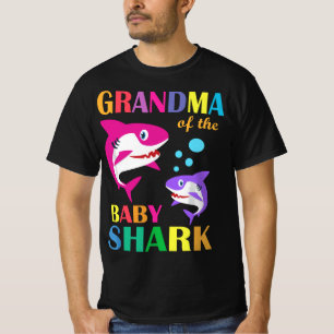 Camiseta Abuela Del Bebé Nacimiento Tiburón Abuela
