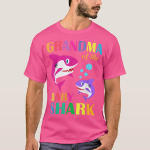 Camiseta Abuela Del Bebé Nacimiento Tiburón Abuela