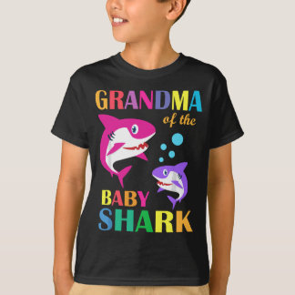 Camiseta Abuela Del Bebé Nacimiento Tiburón Abuela