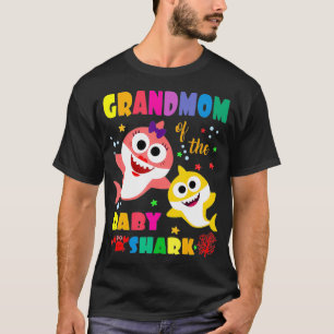 Camiseta Abuela Del Bebé Tiburón Nacimiento Abuela Tibur