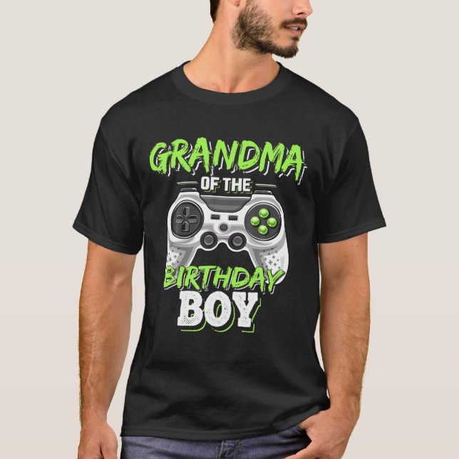 Camiseta Abuela Del Bi De Videojuego De Cumpleaños (Anverso)