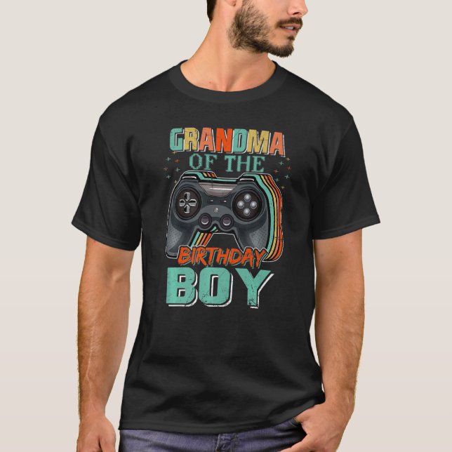 Camiseta Abuela Del Bi De Videojuego De Cumpleaños (Anverso)