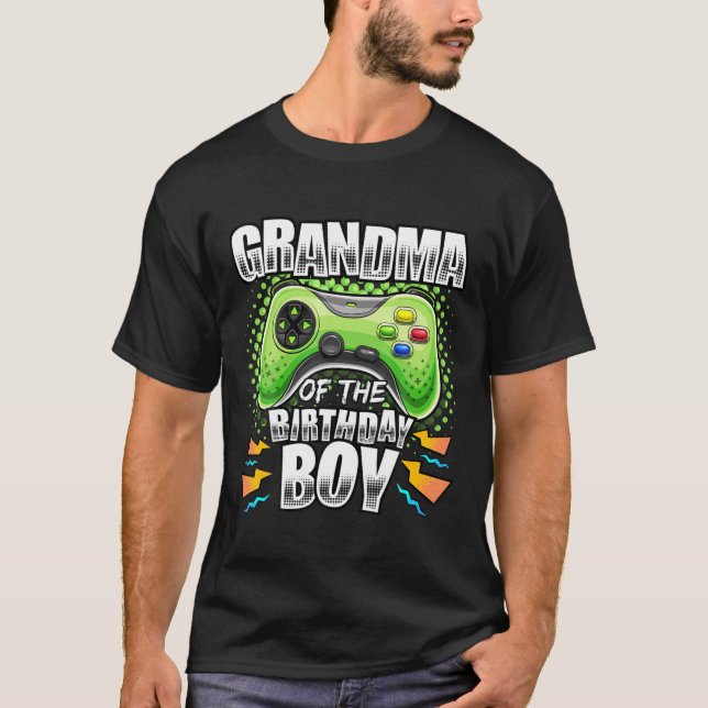 Camiseta Abuela Del Bi De Videojuego De Cumpleaños (Anverso)