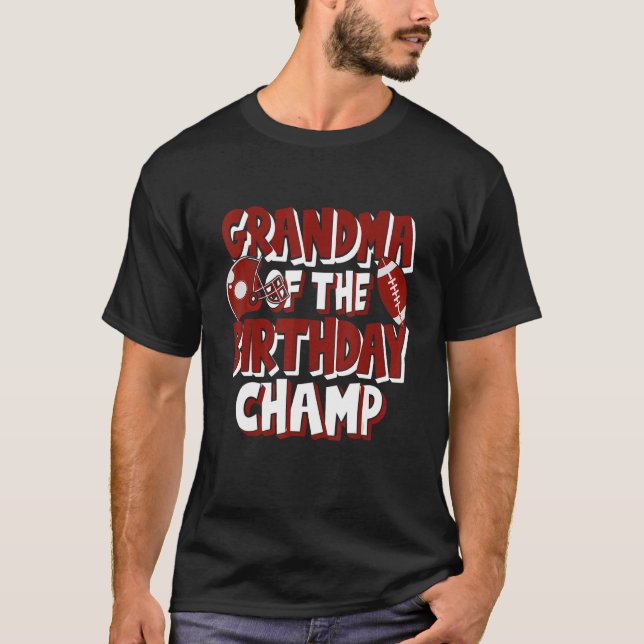 Camiseta Abuela Del Campeón De Nacimiento Fútbol Americano  (Anverso)