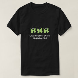 Camiseta Abuela del Chica de cumpleaños de la mariposa
