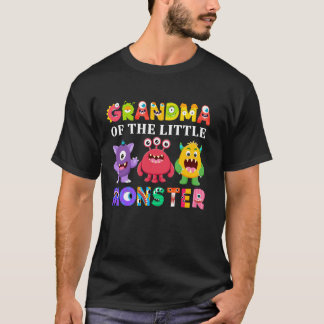 Camiseta Abuela Del Cumpleaños De La Familia Del Pequeño Mo
