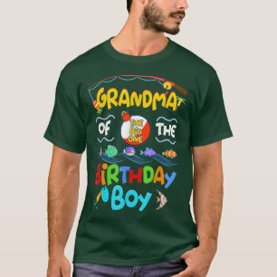 Camiseta Abuela Del Cumpleaños De Un Niño Que Se Agarra El