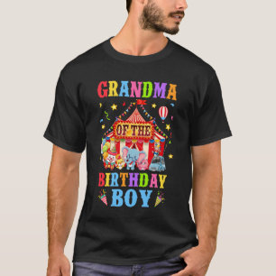 Camiseta Abuela Del Cumpleaños Del Carnaval De Círculo De N