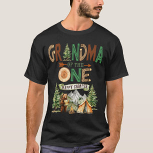 Camiseta Abuela del cumpleaños del primer año de un feliz c