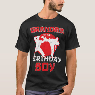 Camiseta Abuela Del Cumpleaños Karate Taekwondo Boy Marti