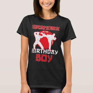 Camiseta Abuela Del Cumpleaños Karate Taekwondo Boy Marti