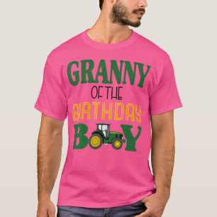 Camiseta Abuela del cumpleaños para familia de tractor agrí