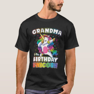 Camiseta Abuela Del Cumpleaños Unicornio Dabbing Unicorn Gr
