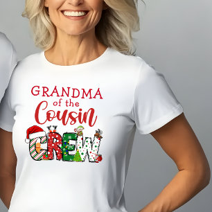 Camiseta Abuela del Doodle de Navidad de la tripulación de