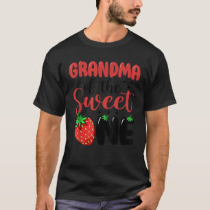 Camiseta Abuela Del Dulce Primer Cumpleaños De La Fresa